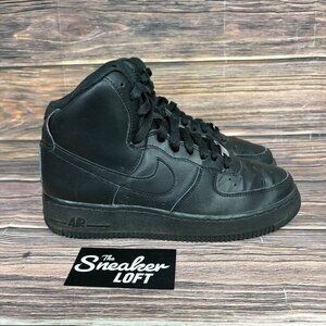 Nike Air Force 1 High '07 Triple Black Women's High Top Shoes Size 8